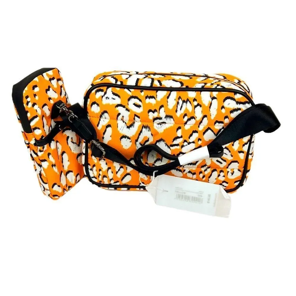 🆕 Ted Baker Leopard Puffer Crossbody/Belt Bag